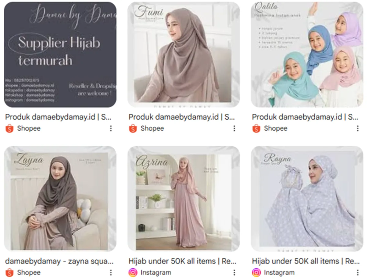 Hijab damaebydamay.id (Foto: ist)