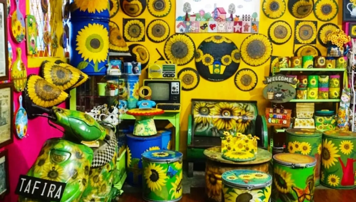 Salah satu desain ruang dalam galeri Roemah Tafira Handycraft. (Sumber: Roemah Tafira Handycraft)