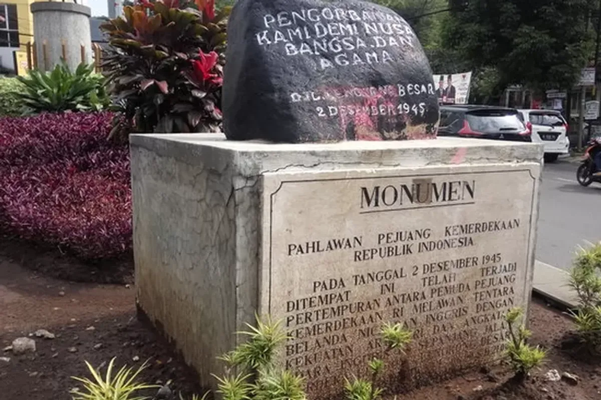 Monumen Pertempuran Lengkong Besar Bandung. (Sumber: Ayobandung)