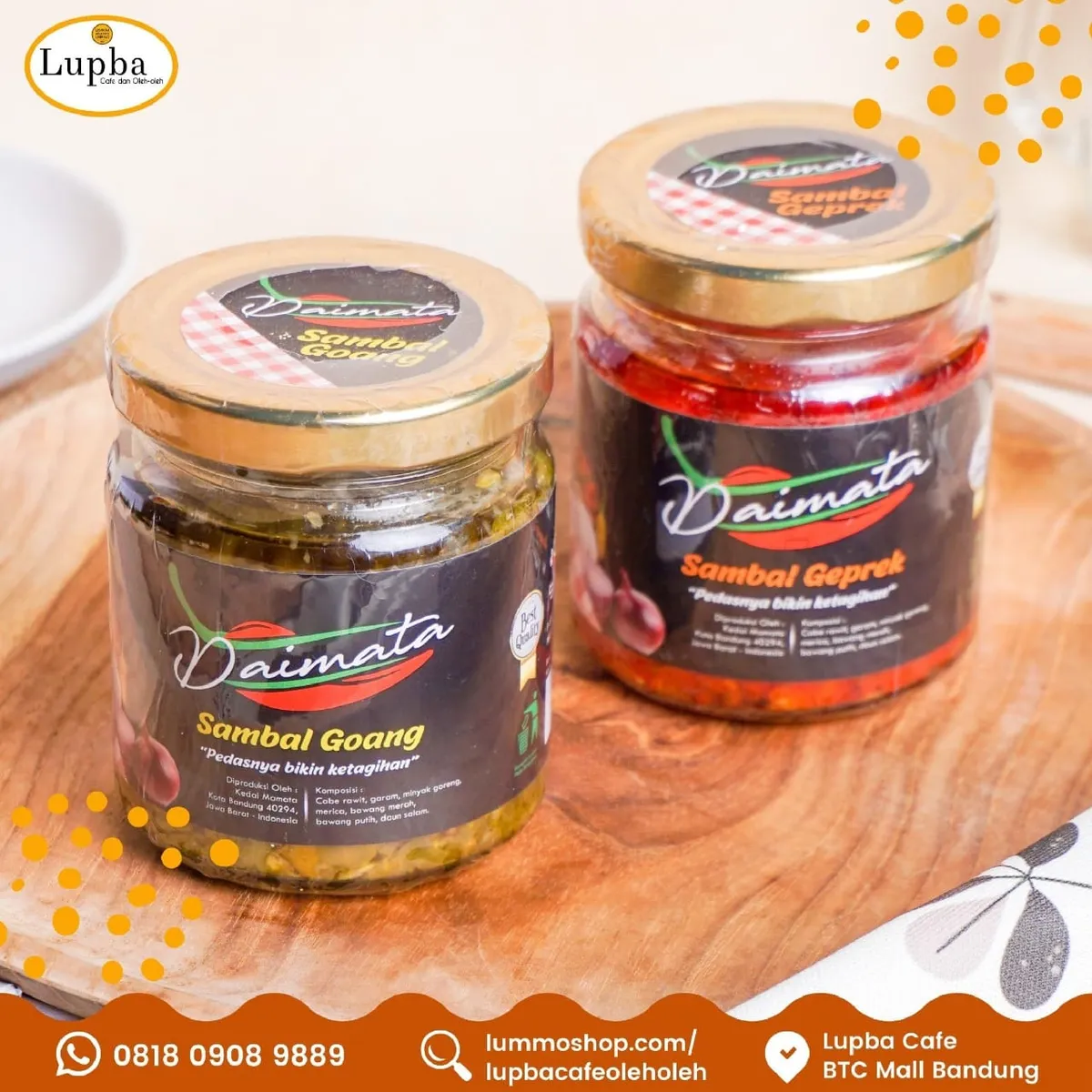 Sambal Daimata. (Foto: Dok. Sambal Daimata)