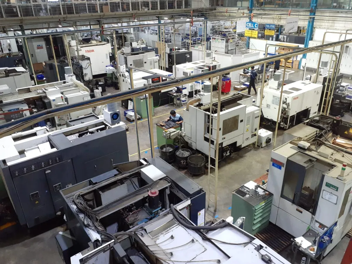 Kapabilitas mesin CNC Pudak yang memproduksi komponen pesawat terbang (Sumber: dokpri | Foto: Totok Siswantara)