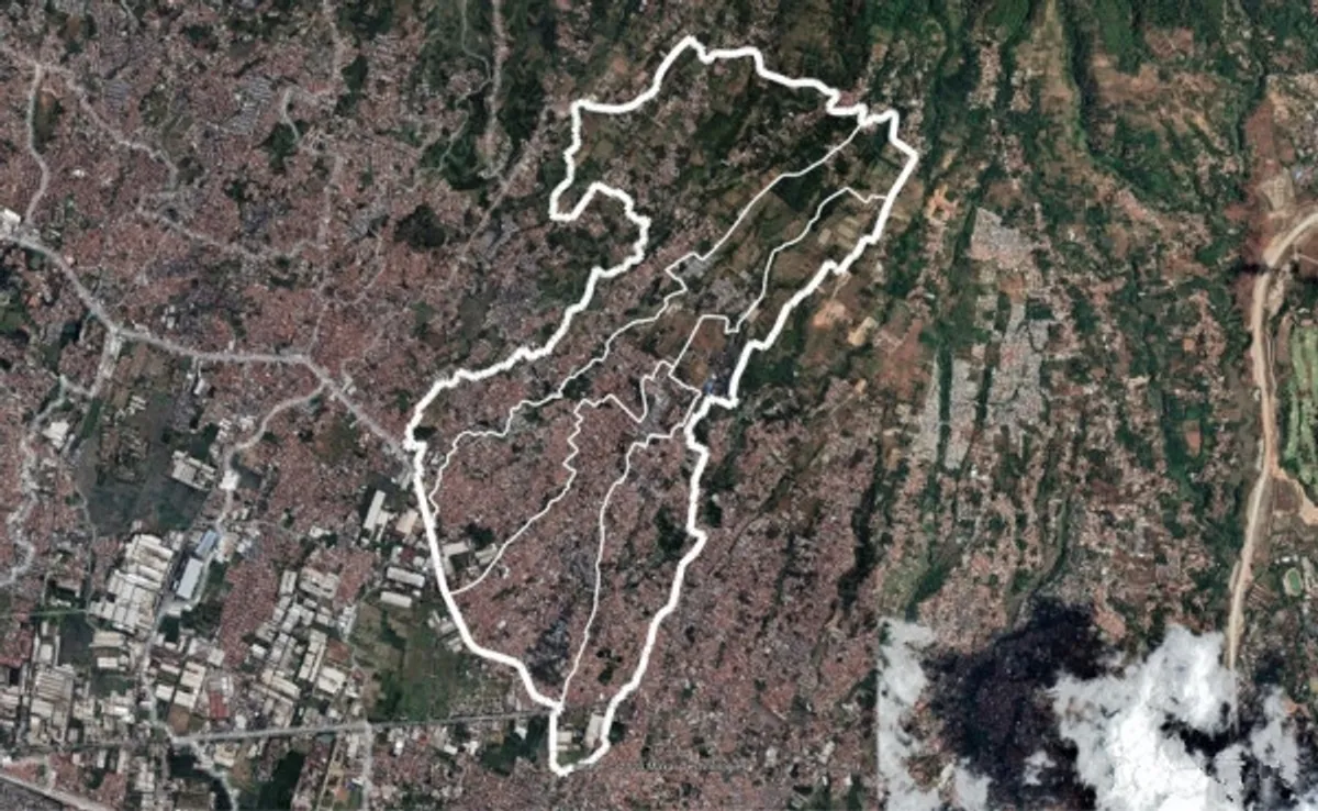 Peta Cibiru. (Sumber: Google Earth)