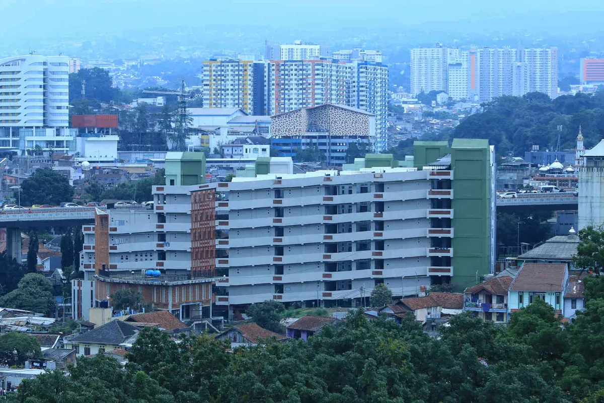 Rumah deret Tamansari, Kota Bandung. (Sumber: Ayobandung | Foto: Irfan Al Faritsi)