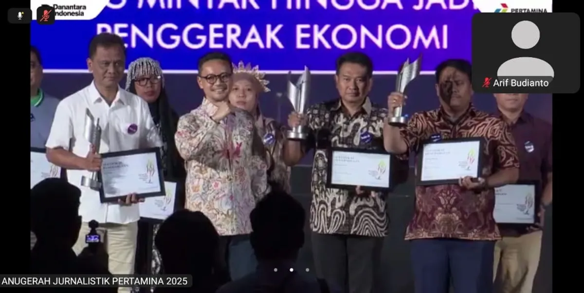 Arri Widiarto, jurnalis dari Ayosemarang.com, yang sukses menyabet gelar Juara 1 Regional Jawa Bagian Tengah dalam Anugerah Jurnalistik Pertamina (AJP) 2025. (Sumber: tangkapan layar)