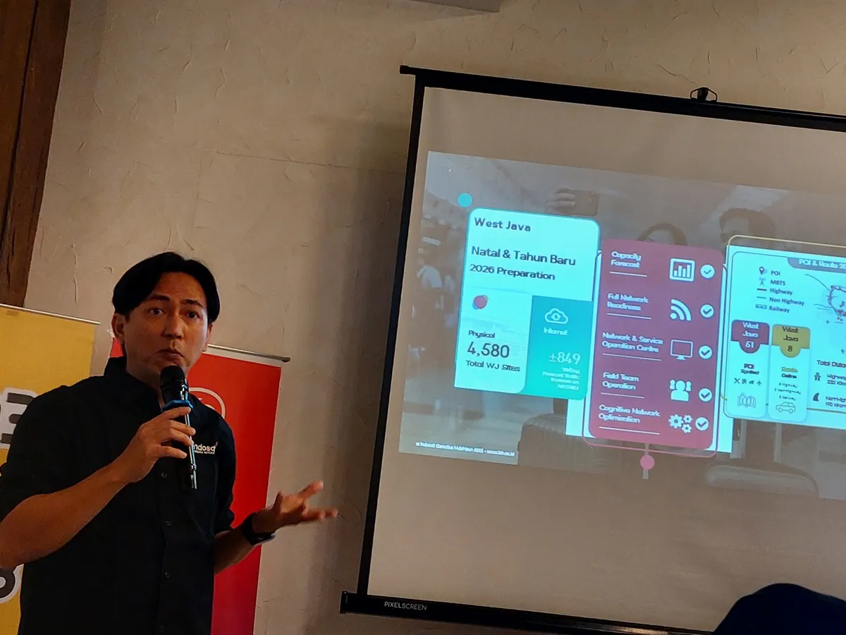 Menjelang periode Natal dan Tahun Baru (Nataru), pasar telekomunikasi Indonesia kembali menunjukkan potensi besar, terutama di Jawa Barat yang menjadi salah satu pusat mobilitas masyarakat. (Sumber: Ayobandung.id | Foto: Eneng Reni Nuraisyah Jamil)