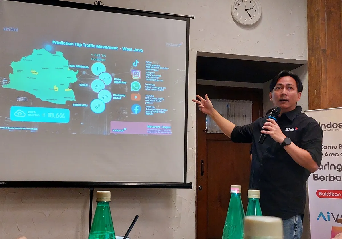 Menjelang periode Natal dan Tahun Baru (Nataru), pasar telekomunikasi Indonesia kembali menunjukkan potensi besar, terutama di Jawa Barat yang menjadi salah satu pusat mobilitas masyarakat. (Sumber: Ayobandung.id | Foto: Eneng Reni Nuraisyah Jamil)