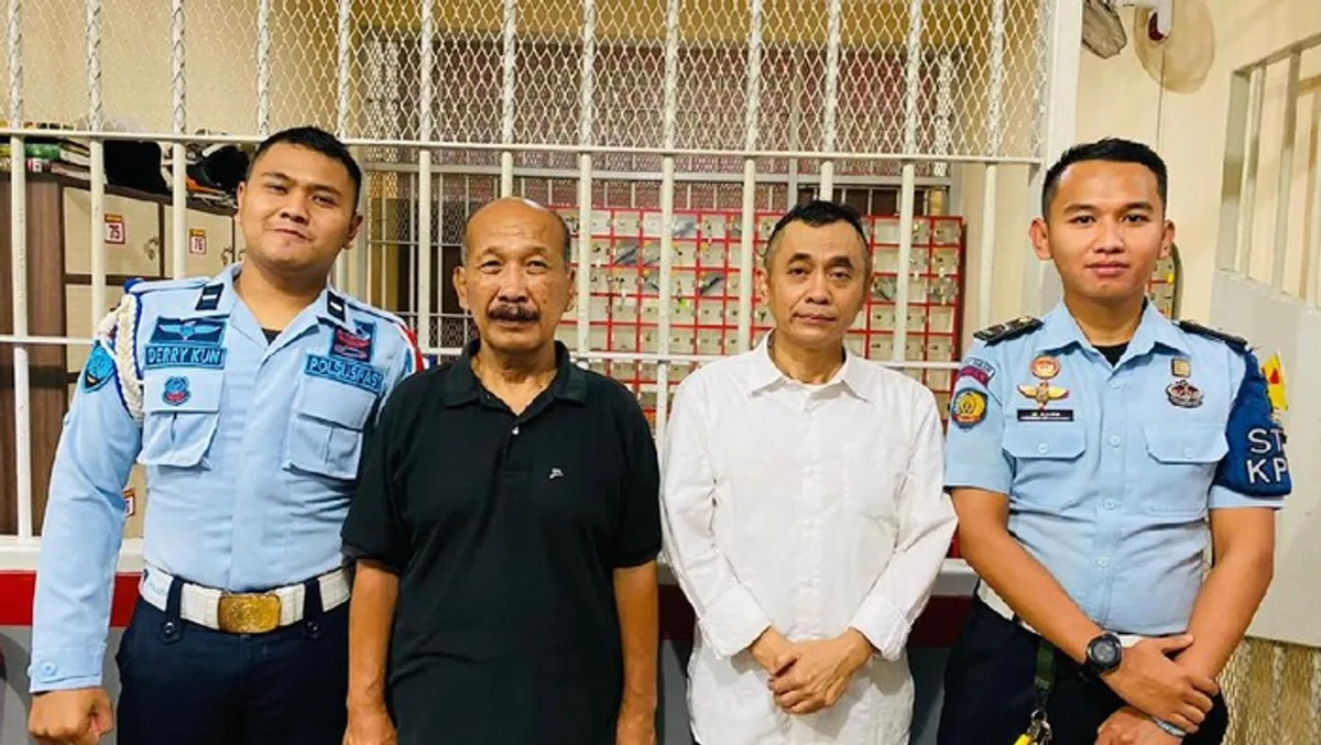 Nasr Banks dan Lord Rangga di Lapas Banceuy. (Sumber: Dok. Lapas Banceuy)