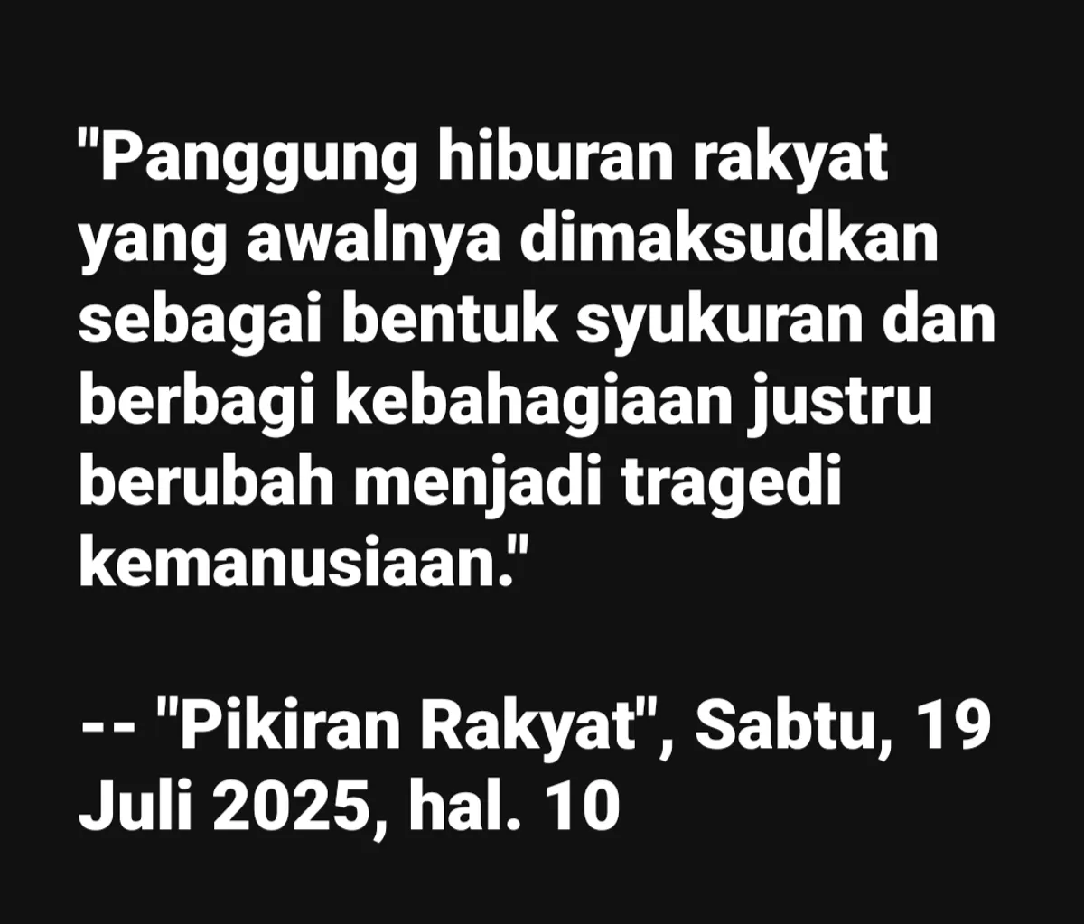 Hasil tangkapan layar atas pesta rakyat syukuran pernikahan Wakil Bupati Garut, Luthfianisa Putri Karlina dan Maula Akbar Mulyadi (Sumber: Hawe Setiawan | Foto: Facebook)