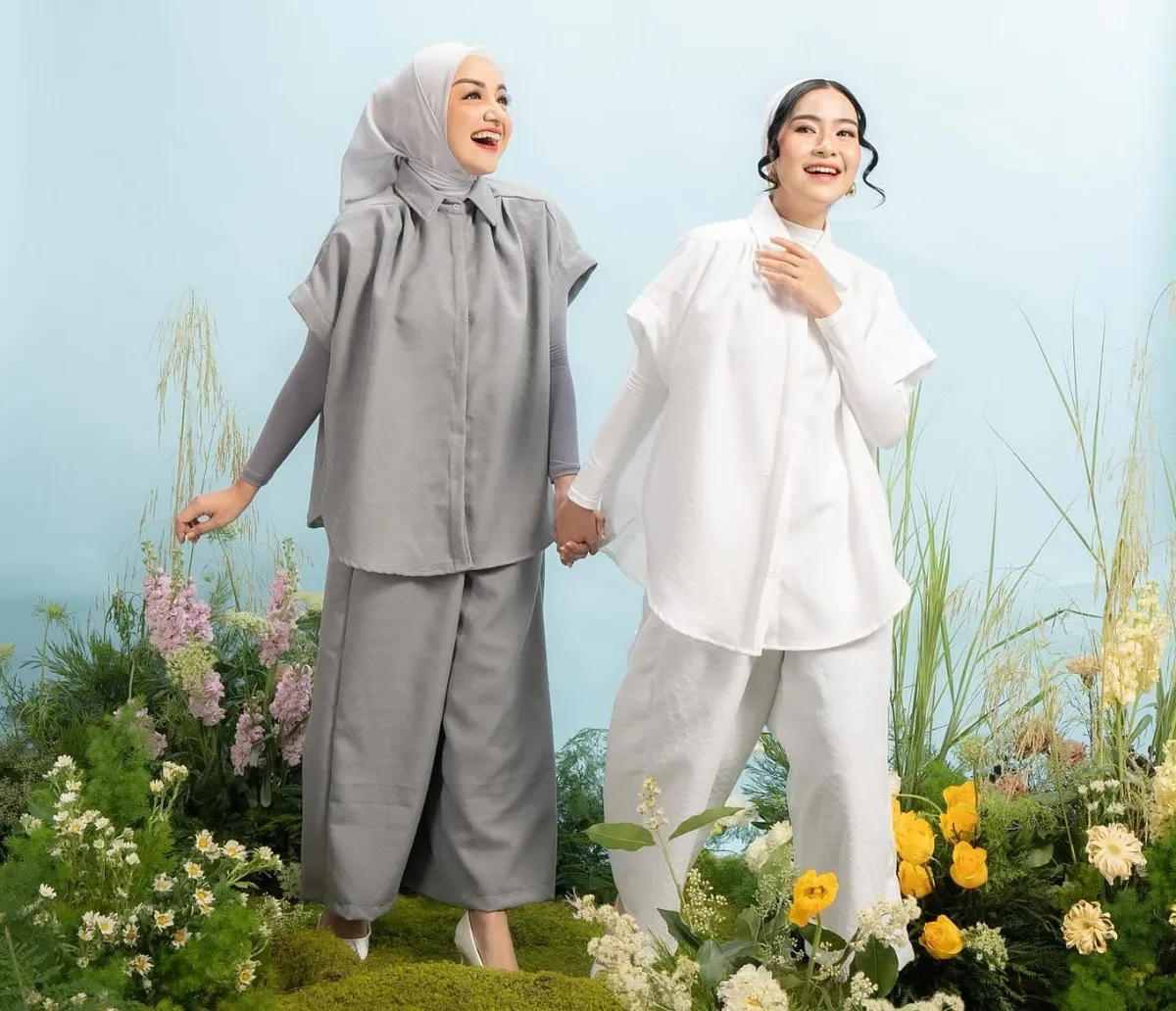 Koleksi dari brand lokal fashion muslim Radwah. (Sumber: Radwah)