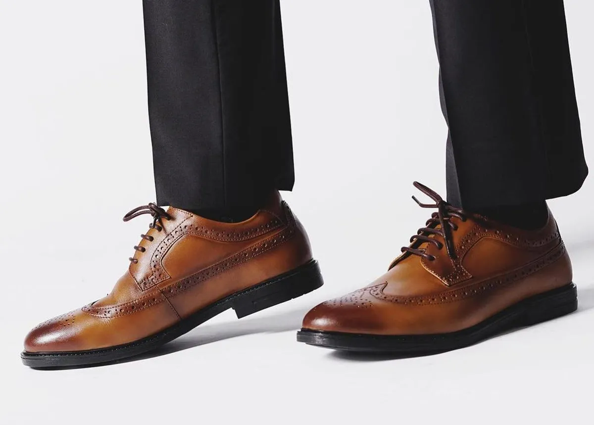 Sepatu kulit yang diproduksi oleh brand lokal, Prabu Indonesia. (Sumber: Prabu Indonesia)