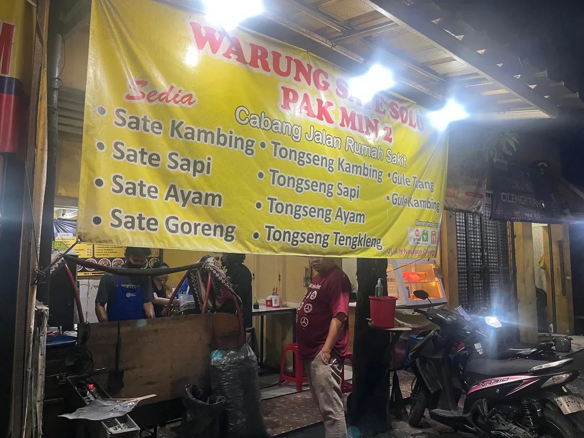 Tempat Sate Solo Pak Min 2 (Sumber: Dokumentasi Pribadi | Foto: Kahla Qolbiani Rasyad)