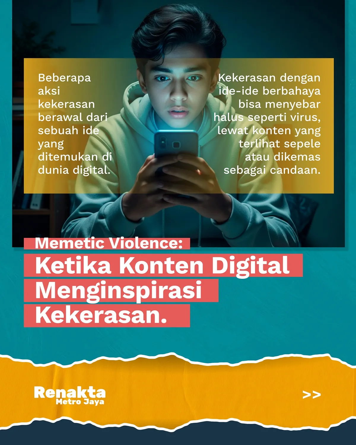 Memetic Violence ini adalah alarm baru di dunia digital kita. Kekerasan yang muncul karena peniruan... (Sumber: reskrimum.metro.polri.go.id | Foto: Istimewa)