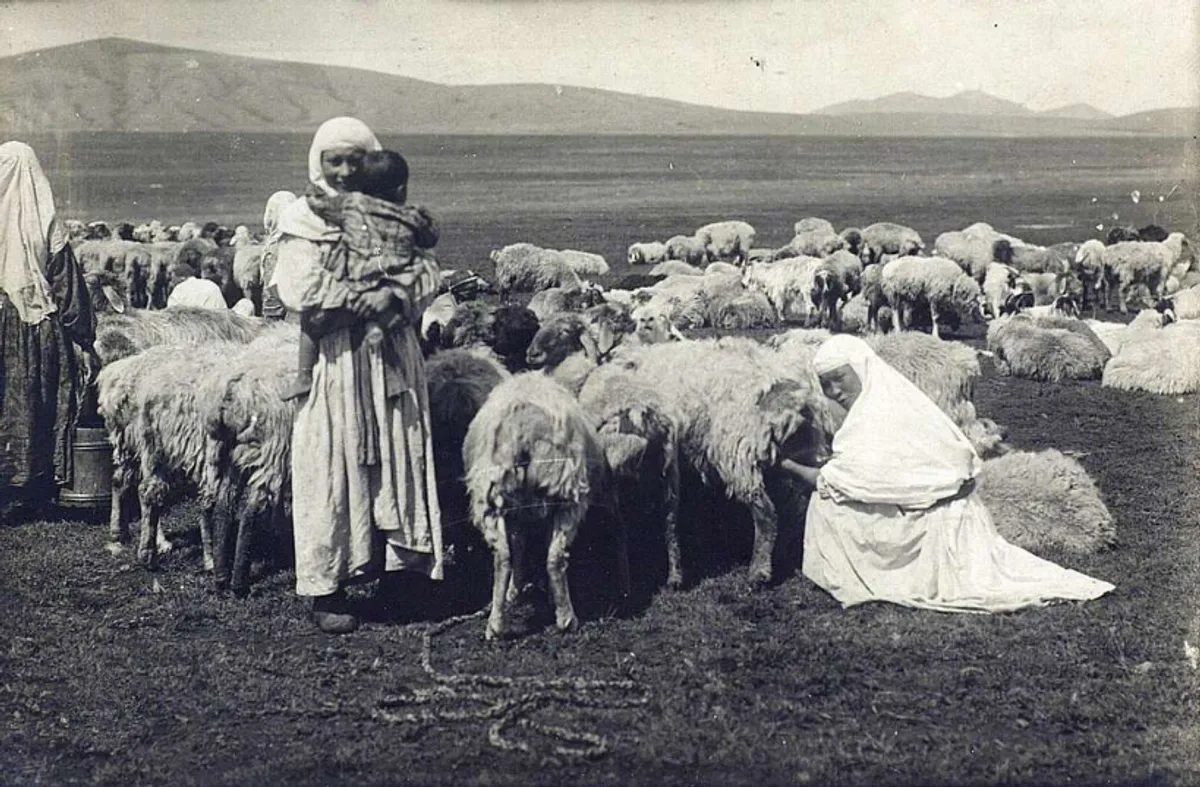 Penduduk nomad Semipalatinsk, Kazakhstan, tahun 1899-an. (Sumber: Picryl)