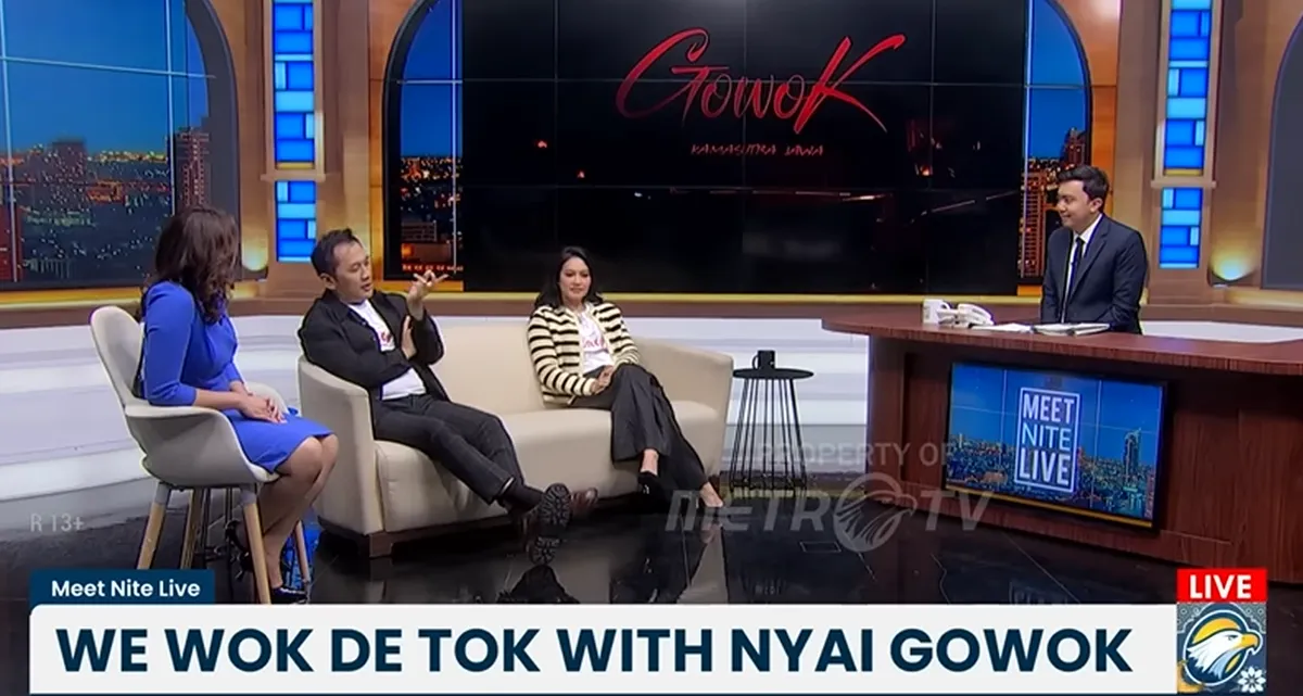 Wawancara Hanung Bramantyo dalam acara Meet Nite Live Metro TV (Sumber: youtube: Metro TV)