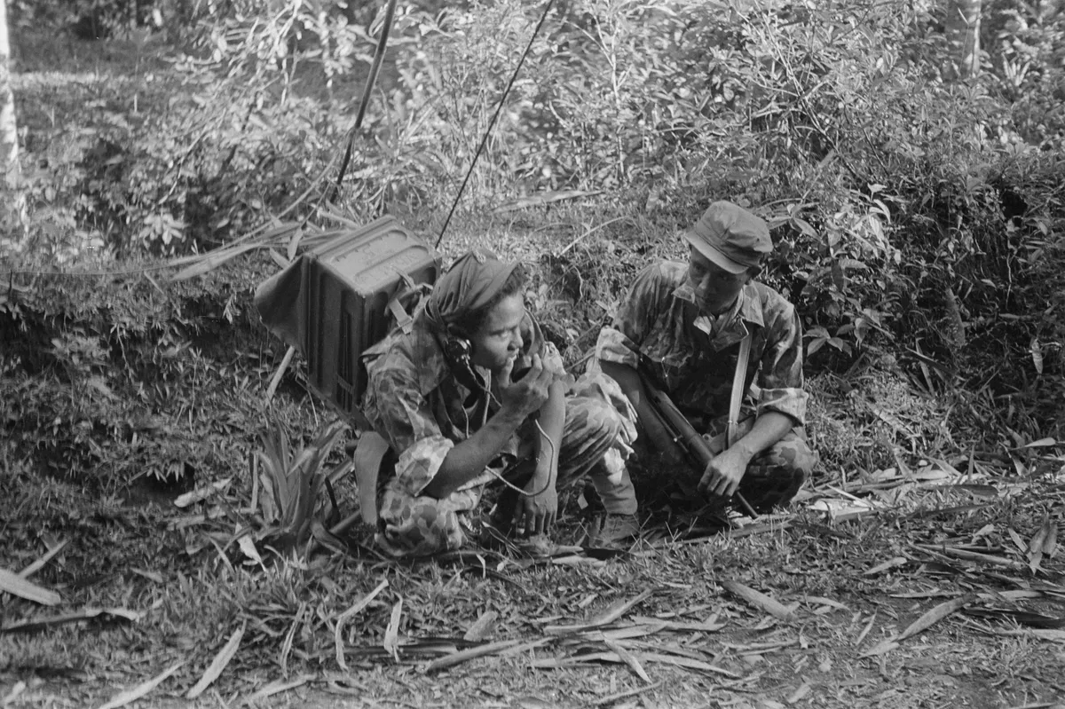 Tentara KNIL pada masa Perang Revolusi. (Sumber: Wikimedia)