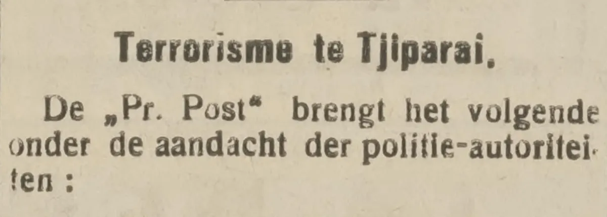 Laporan Het Nieuws van den Dag voor Nederlandsch-Indië edisi 6 Januari 1926.
