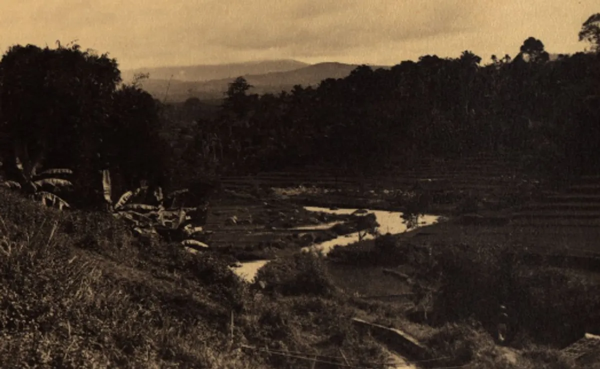 Sungai Cikapundung sebelum 1033. (Sumber: KITLV)