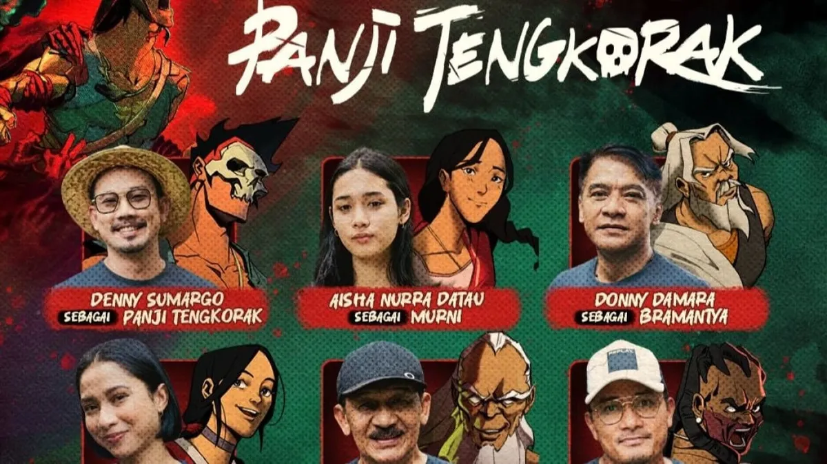 Pengisi suara film Panji Tengkorak. (Sumber: Instagram/Falconpicture)