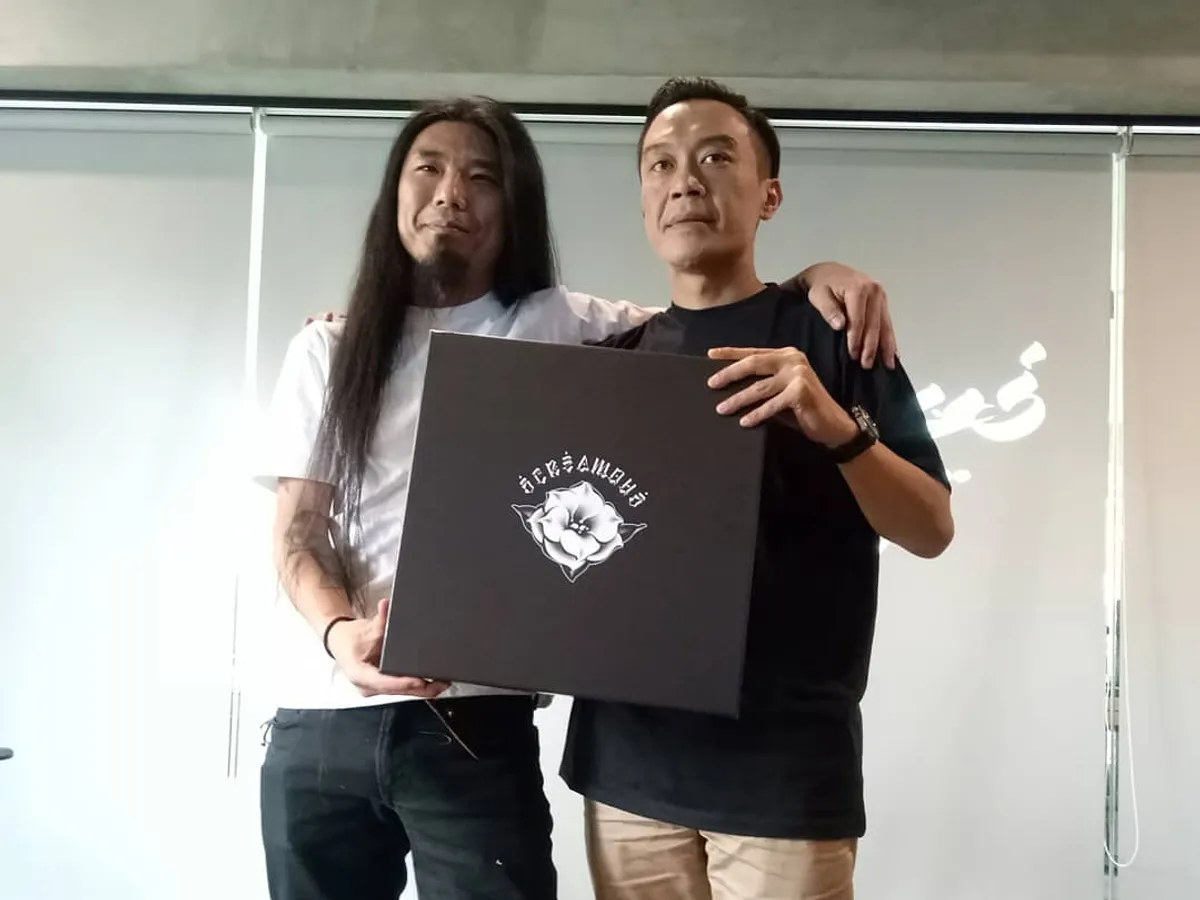 Nino Norman pendiri Screamous dan Usugrow seniman asal Jepang. (Sumber: Ayobandung.id | Foto: Eneng Reni Nuraisyah Jamil)