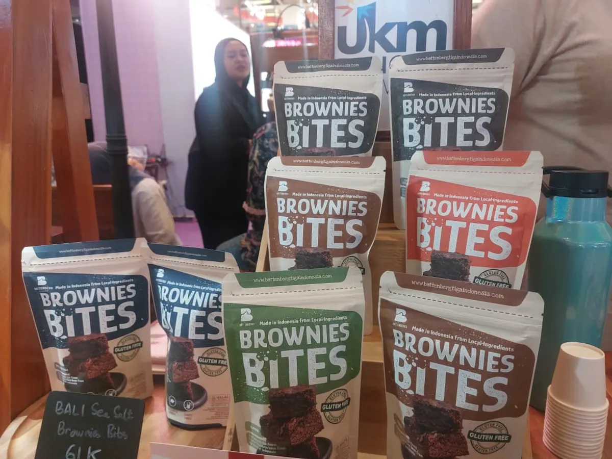 Produk Brownies Bebas dari Battenberg3. (Sumber: Ayobandung.id | Foto: Eneng Reni Nuraisyah Jamil)