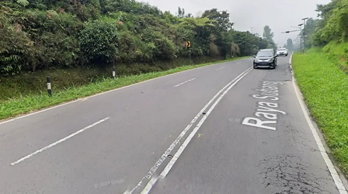 Tanjakan Emen (Sumber: Google Earth)