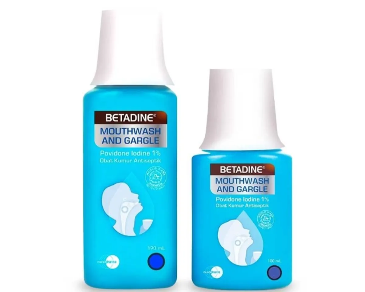 Betadine Mouthwash and Gargle. (Foto: Betadine)