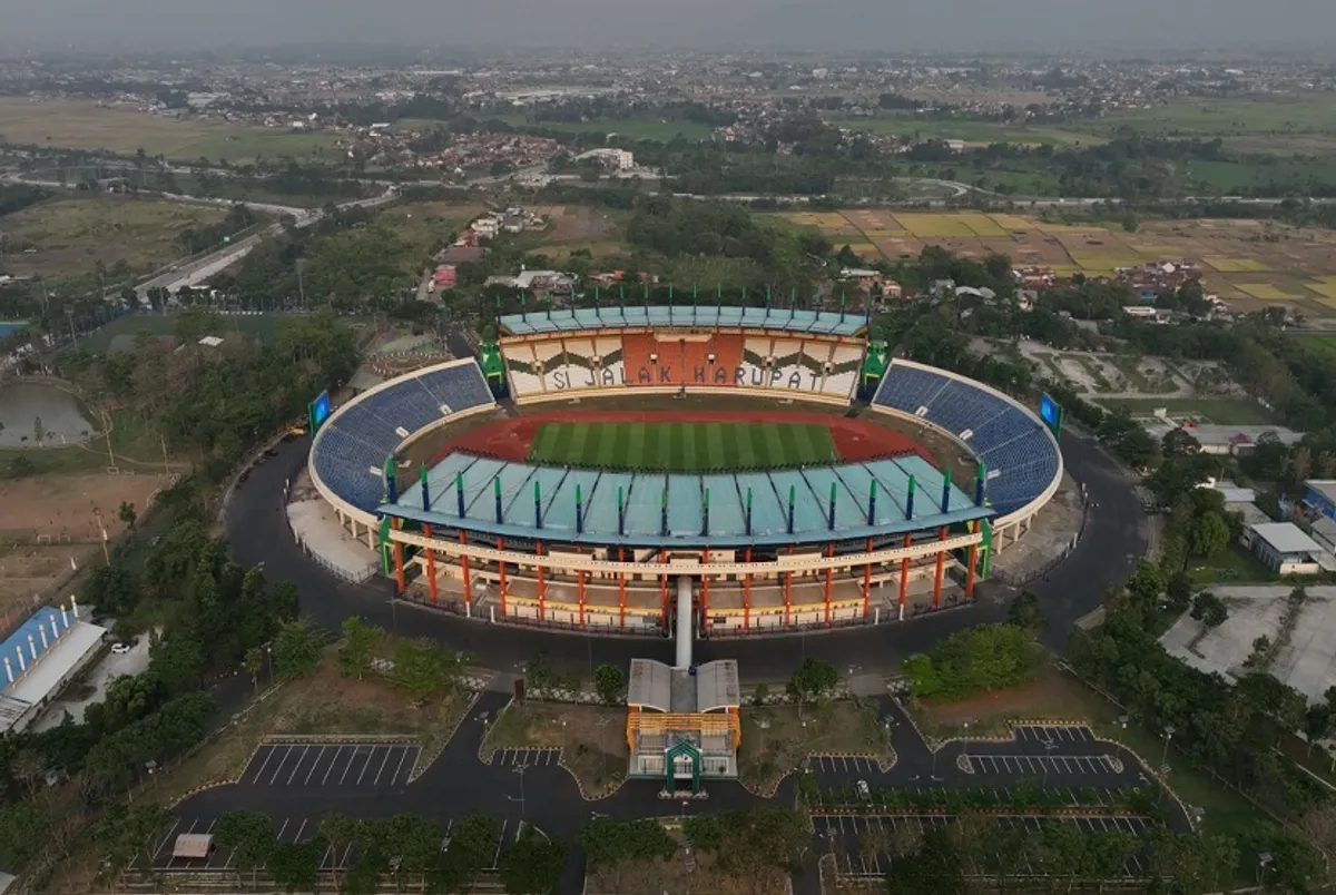 Stadion Si Jalak Harupat di Soreang yang jadi markas Persib Bandung dan Persikab. (Sumber: Pemkab Bandung)