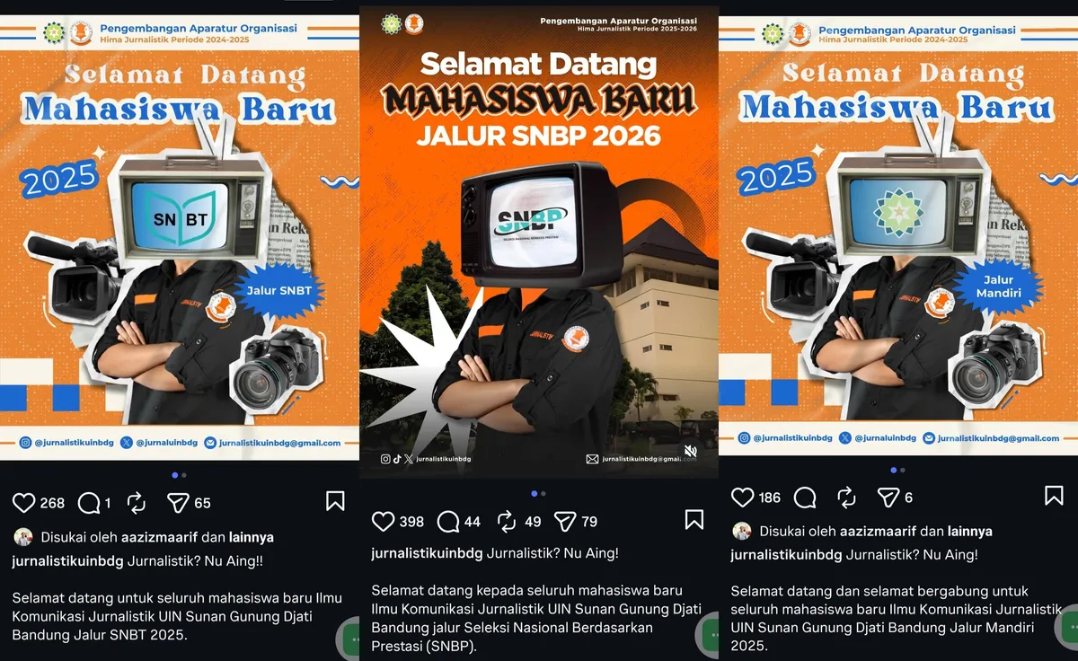 Sering digunakan sebagai yel-yel, caption medsos (Sumber: Instagram @jurnalistikuinbdg | Foto: Istimewa)