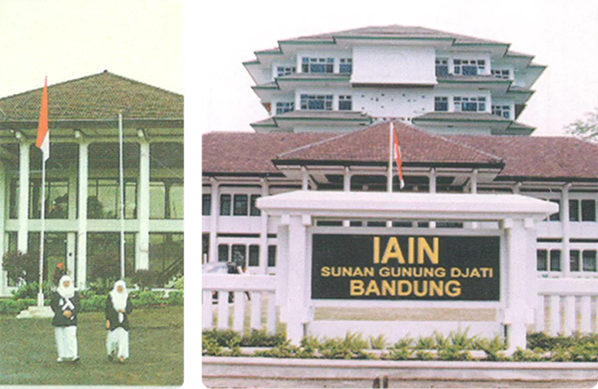 Jejak suasana dan gedung Al-Jamiah IAIN Sunan Gunung Djati tempo dulu (Sumber: Humas UIN Bandung | Foto: Istimewa)