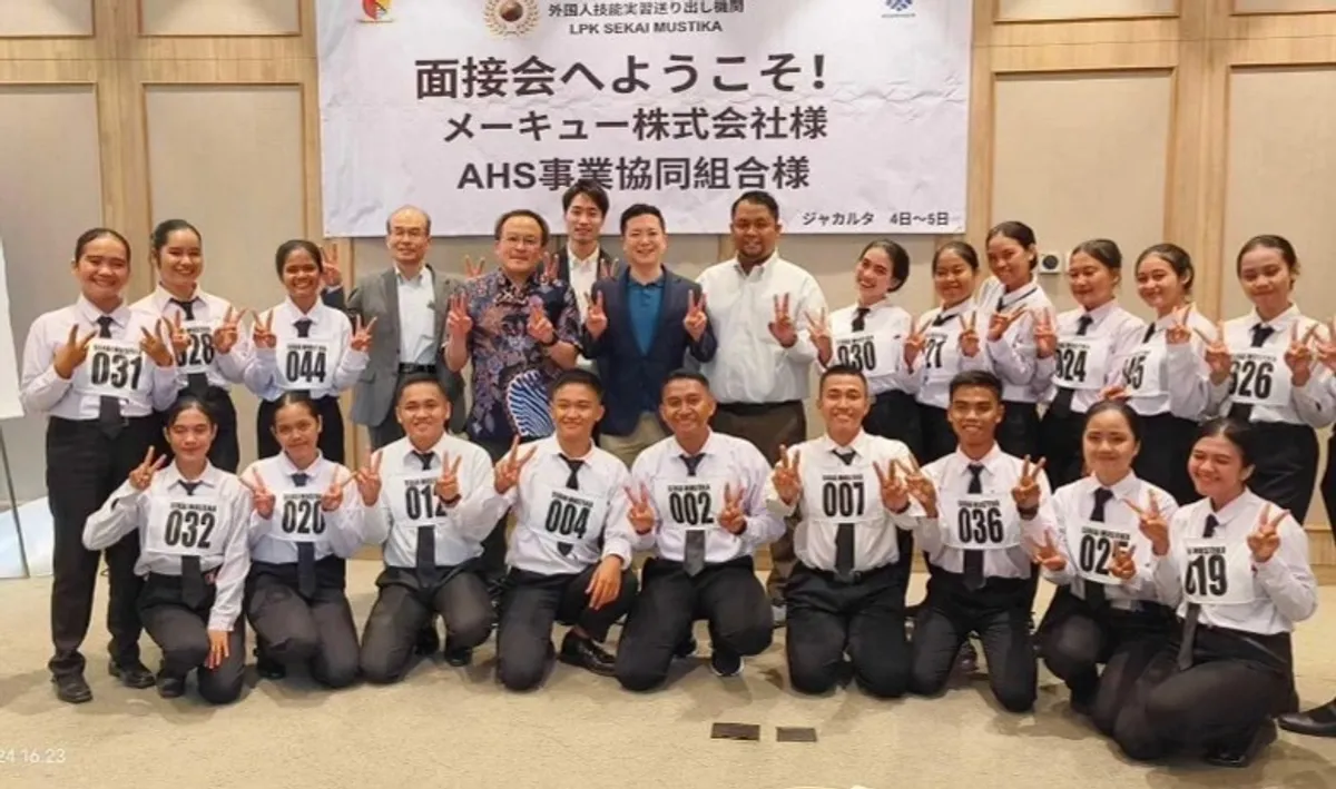 Wawancara calon tenaga kerja dengan perusahaan Jepang (Sumber: lpksekaimustika.com)