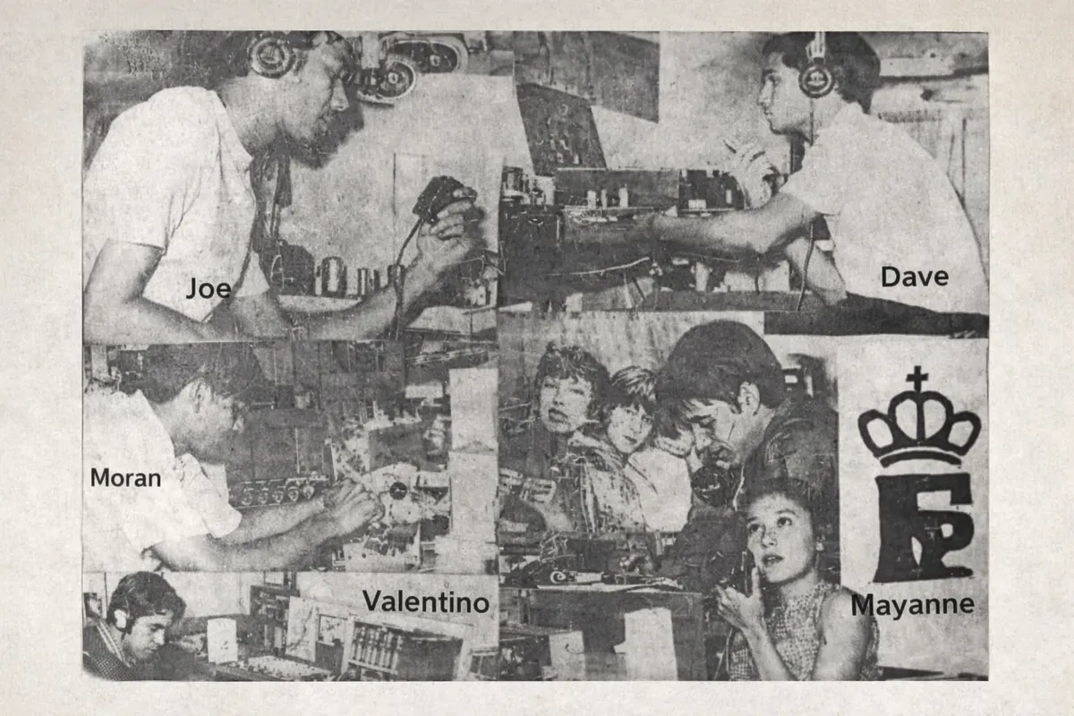 Para penyiar Radio Flippies Psychedelic, salah satu radio favorit di Bandung pada awal 1970-an. (Sumber: Majalah Aktuil)