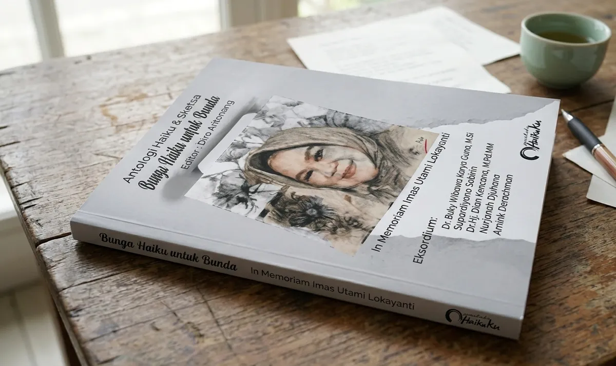 Peringatan 100 hari mengenang bunda Imas Utami Lokayanti dan launching buku "Bunga Haiku untuk Bunda" pada hari Sabtu, 11 April 2026 di Gedung Indonesia Menggugat. (Sumber: Dokumentasi Penulis | Foto: Kin Sanubary)