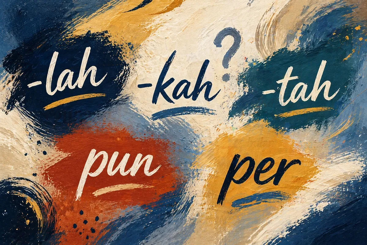 Partikel dalam bahasa Indonesia. (Sumber: Ayobandung.id)