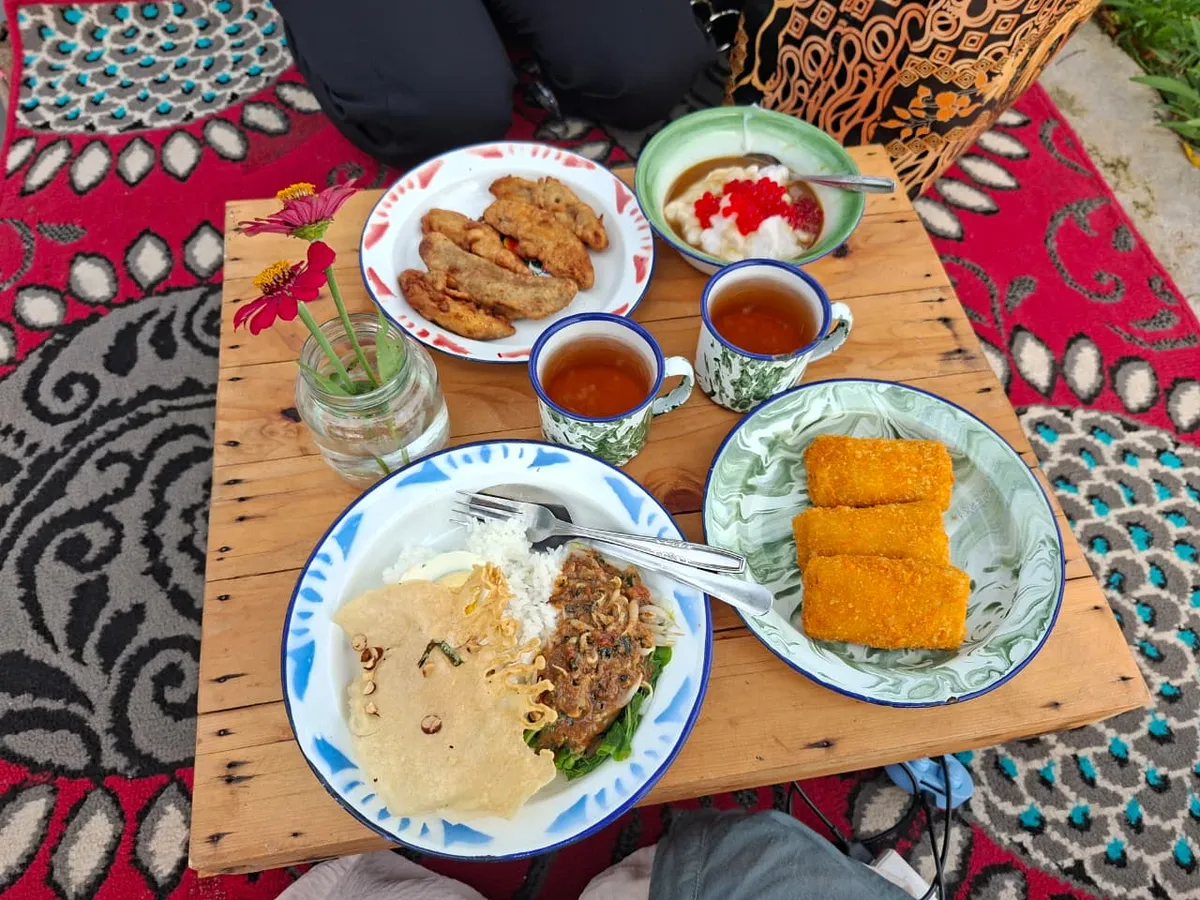 Salah satu menu makanan di Ini Omah Sawah (Sumber: Dokumentasi Penulis | Foto: Dias Ashari)