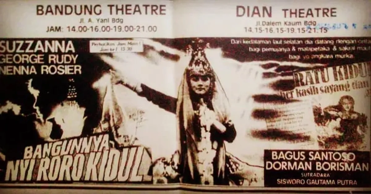 Film "Bangunnya Nyi Roro Kidul" dibintangi oleh aktris cantik Suzanna. (Sumber: Dokumentasi Penulis)
