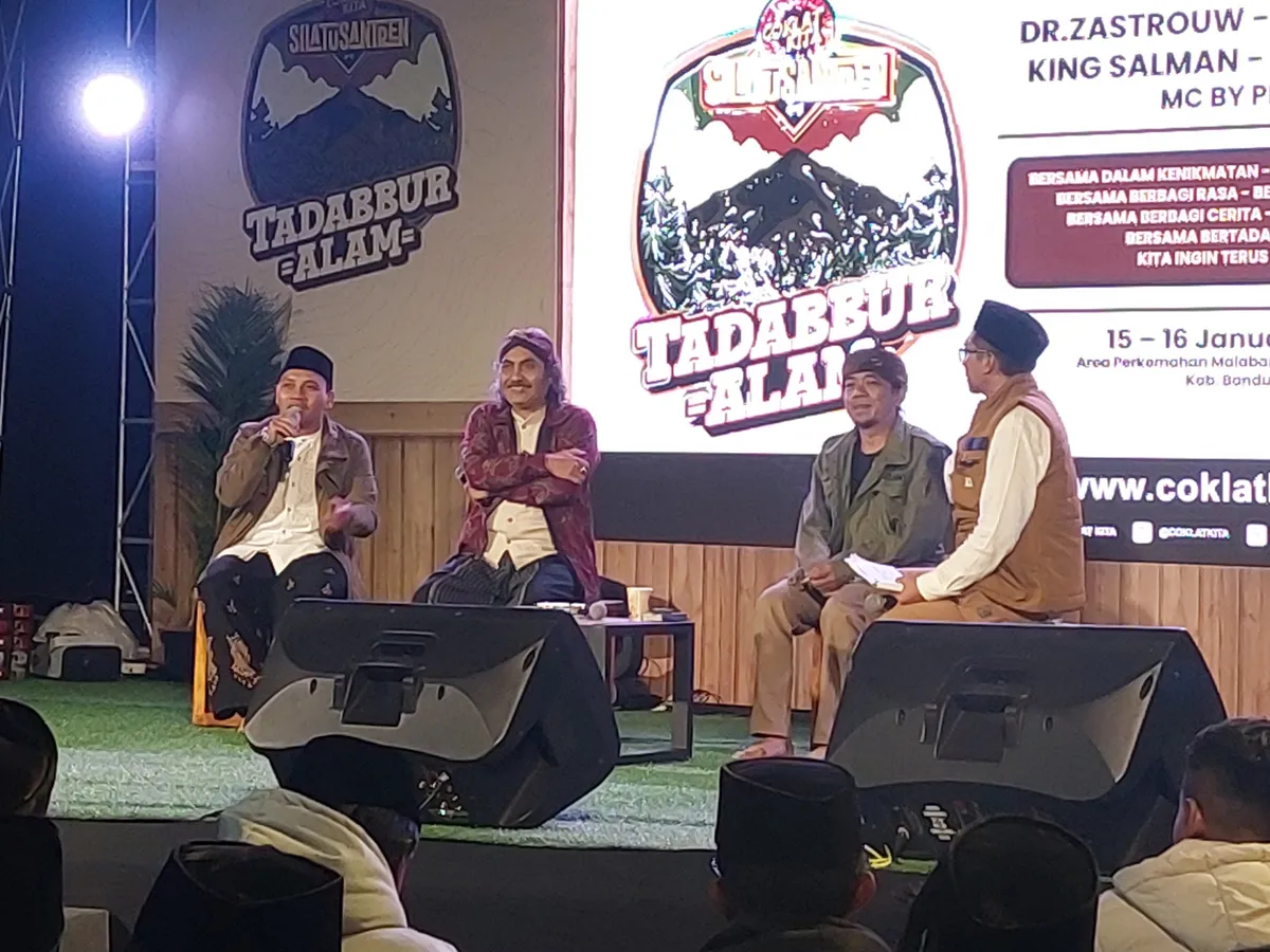 Tadabbur Alam Silatusantren menjadi panggung refleksi spiritual sekaligus ekologis. (Sumber: Ayobandung.id | Foto: Eneng Reni Nuraisyah Jamil)