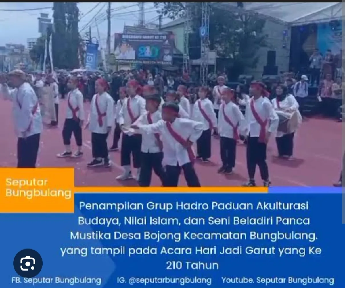 Kesenian Hadro Alunan Selawat Bertabuh Rebana dari Bojong Bungbulang Garut Pakidulan (Sumber: Facebook Seputar Bungbulang | Foto: Tangkap Layar)