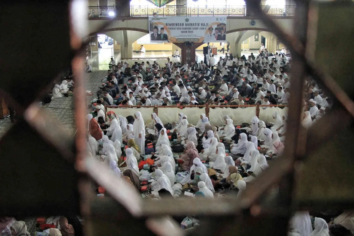 Bimbingan manasik haji di Pusdai. (Sumber: Ayobandung | Foto: Irfan Al Faritsi)