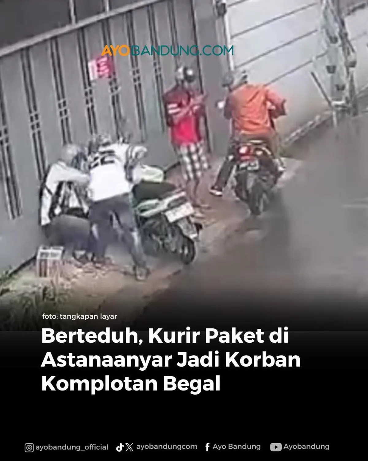 Hati-hati saat berteduh takut kena begal (Sumber: Ayobandung.com)