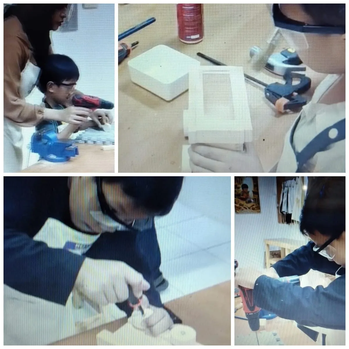 Kolase foto anak-anak peserta program Little Creator (Sumber: Omochatoys | Foto: dokpri Totok Siswantara)