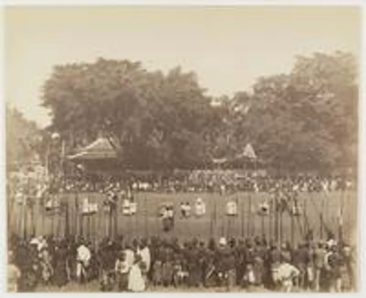 Lapangan permainan Rampog Macan (Sumber: KITLV)
