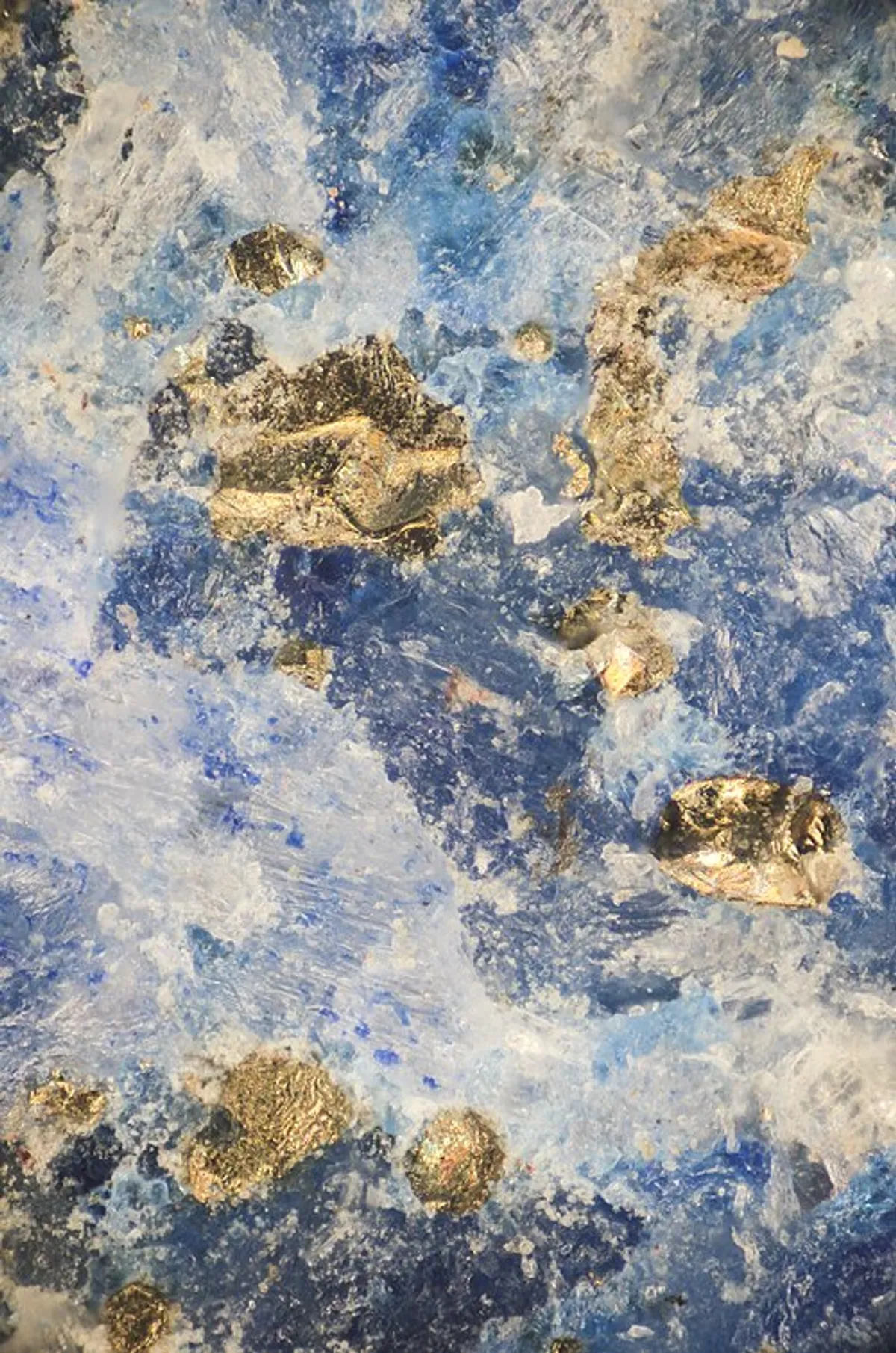 Lapiz Lazuli Microscope (Sumber: WikiMedia | Foto: Dimitri BECUE)