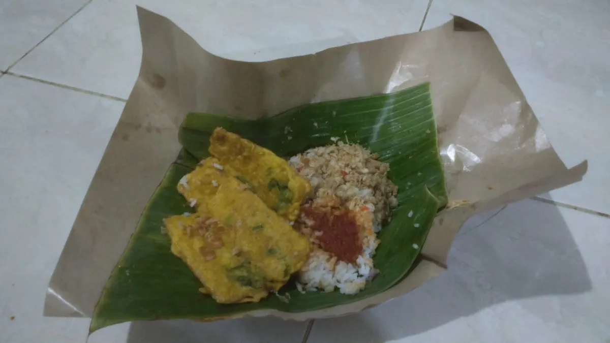 Foto Nasi Megono yang biasa diperdagangkan (Sumber: Dokumentasi Pribadi | Foto: Dien Tegar Wicaksono)