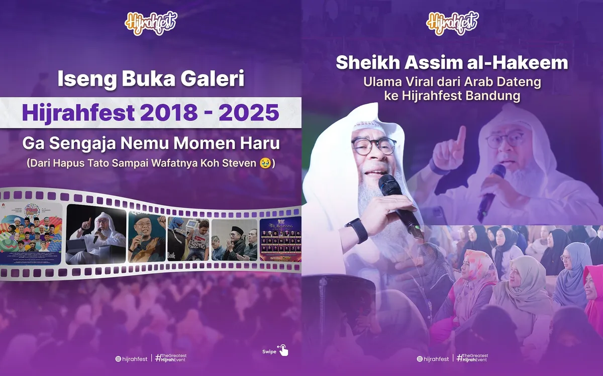 Jejak Hijrahfest 2018 - 2025 (Sumber: instagram @hijrahfest)