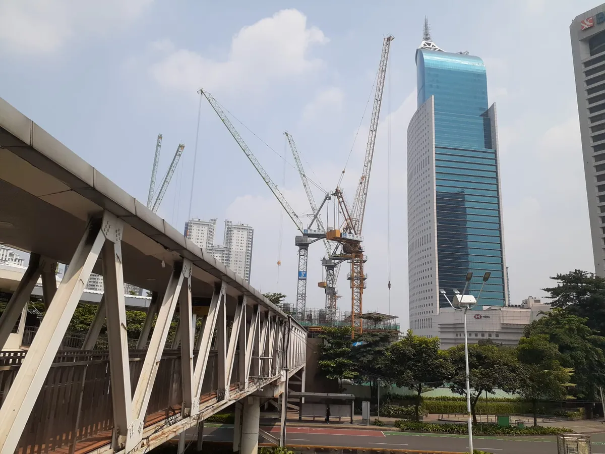 Ilustrasi pembangunan infrastruktur di Jakarta (Sumber: dokpri | Foto: Totok Siswantara)