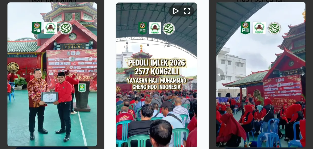 30.000 warga menerima zakat Rp500 ribu per orang dari Yayasan Haji Muhammad Cheng Ho Indonesia bekerja sama dengan Pemkot Surabaya, dengan total dana Rp16 miliar. Penyaluran dilakukan bertahap selama 12 hari untuk menjaga ketertiban. (Sumber: Instagram @chenghoosby | Foto: Hasil tangkapan layar)