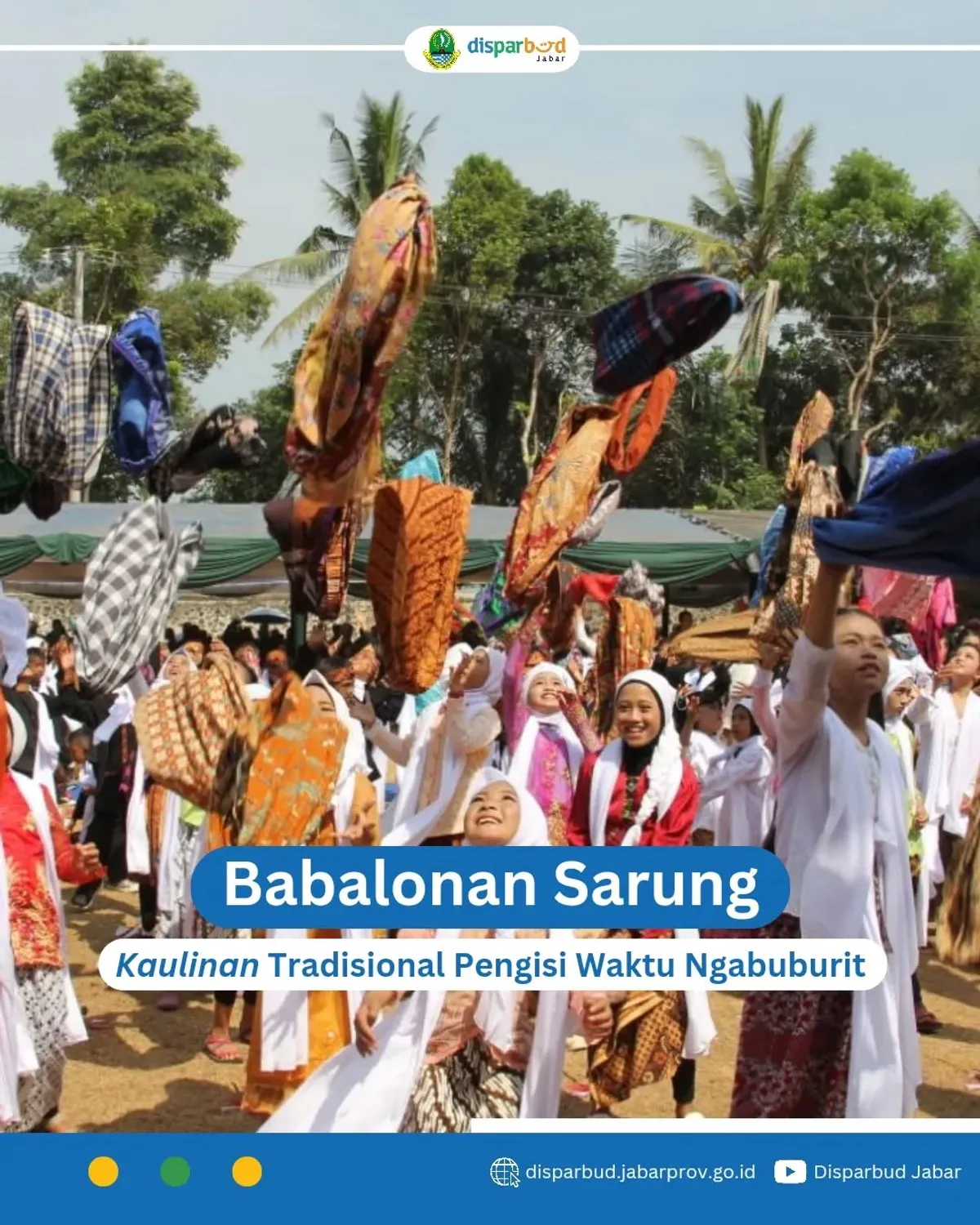 Sarung bisa menjadi media kaulinan tradisional loh yang Babalonan Sarung (Sumber: Instagram @disparbudjabar)