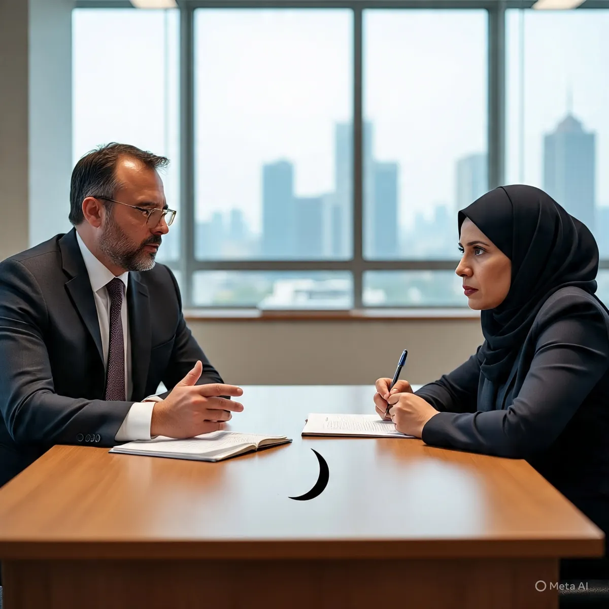 Ilustrasi negosiasi dalam keluarga. Sumber gambar dibuat dengan Meta (Sumber: Meta | Foto: Arif Minatdi)