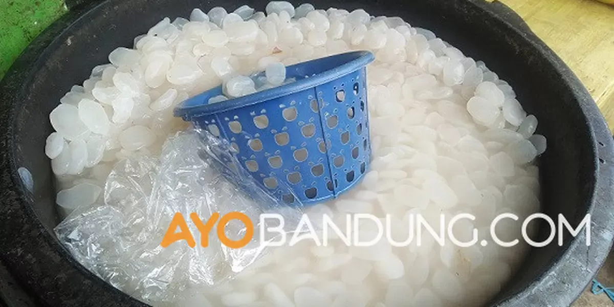 Kolang-kaling di Pasar Gedebage. (Foto: Ayobandung.com)