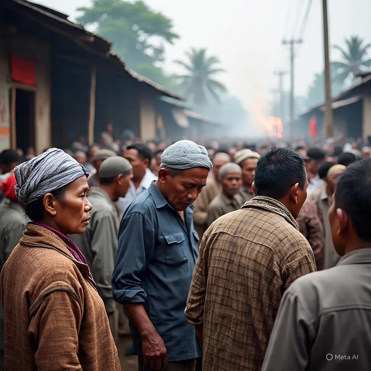 Ilustrasi mengggugat Undang-Undang mengatasi kemiskinan ( gambar dibuat dengan bantuan Meta ) (Sumber: Meta | Foto: Arif Minardi)